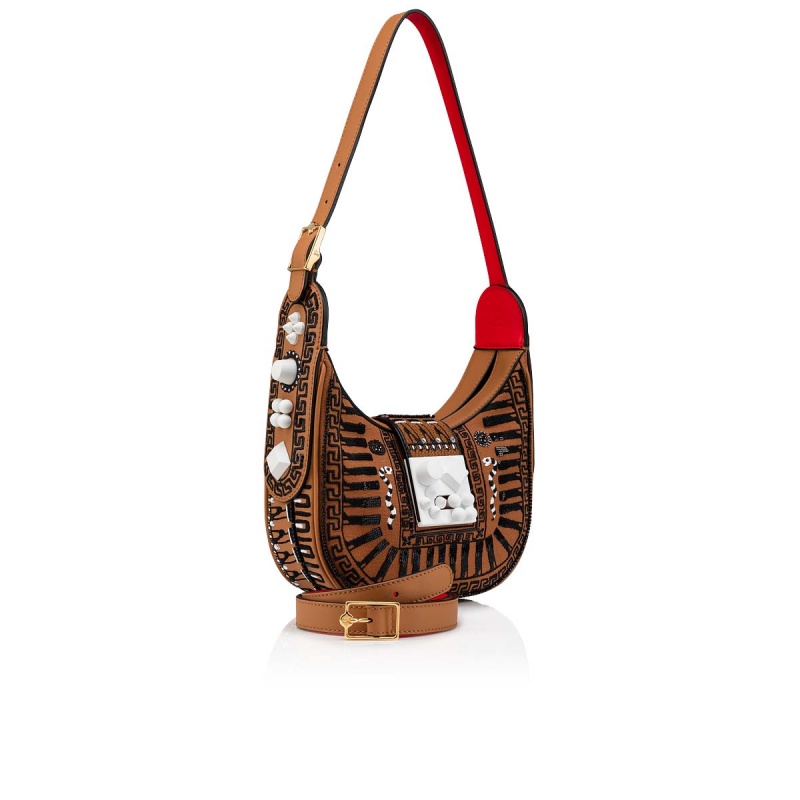 Bolsas Christian Louboutin Carasky Mini Negros Dorados | MOG-870195