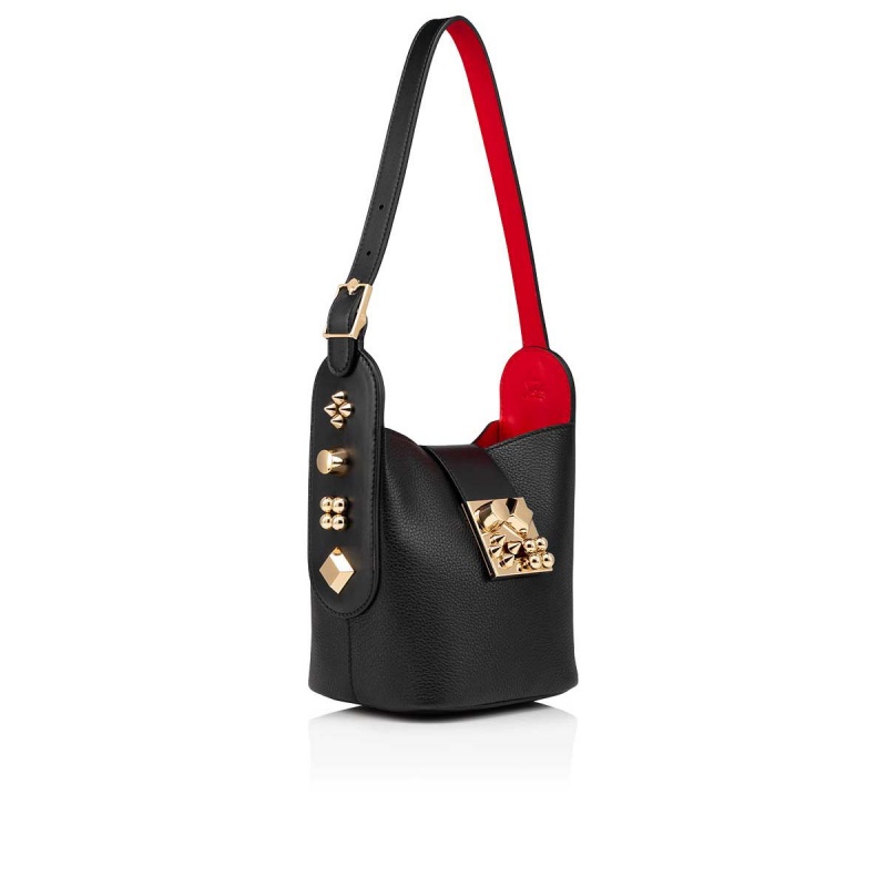 Bolsas Christian Louboutin Carasky Mini Negros Dorados | HZX-180235
