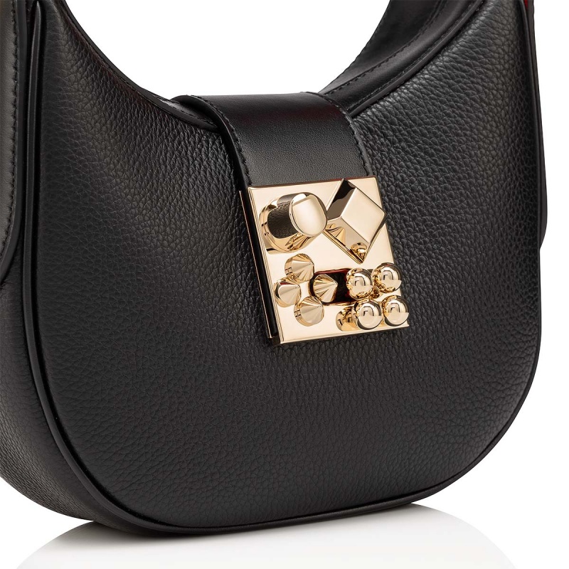 Bolsas Christian Louboutin Carasky Mini Negros Dorados | YBM-083172