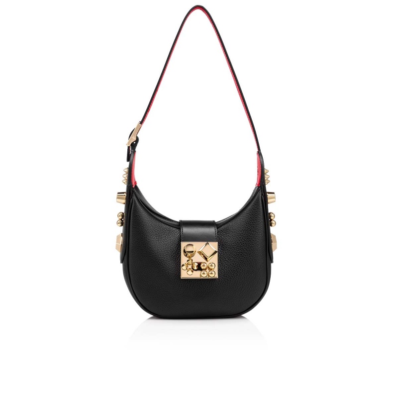 Bolsas Christian Louboutin Carasky Mini Negros Dorados | YBM-083172