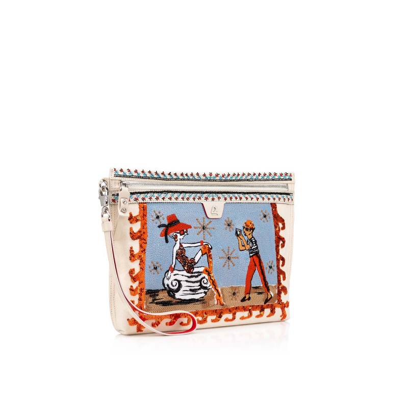 Bolsas Christian Louboutin Citypouch Multi / Biscotto | JMD-392068