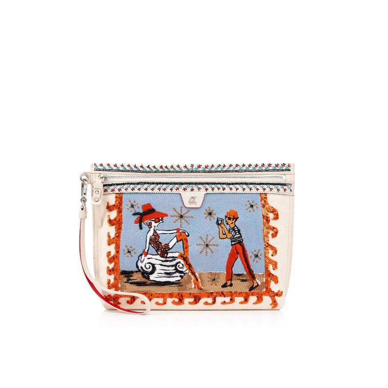 Bolsas Christian Louboutin Citypouch Multi / Biscotto | JMD-392068