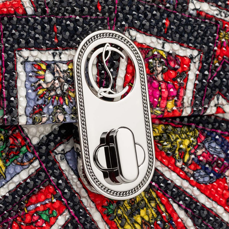 Bolsas Christian Louboutin Elisa Mini Black-multi / Black-multi / Transp | UFH-582743