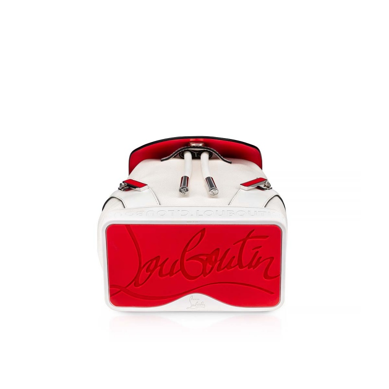 Bolsas Christian Louboutin Explorafunk S Small Backpack Snow / Snow-black | LMP-402367