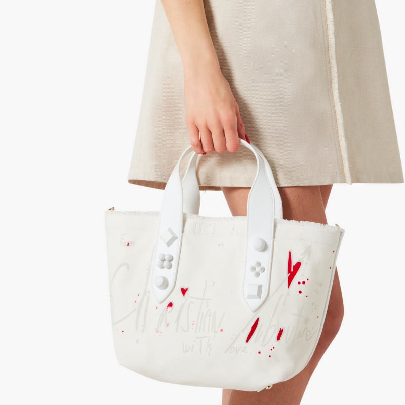 Bolsas Christian Louboutin Frangibus Small Bianco / Bianco / Bianco | YBL-406857