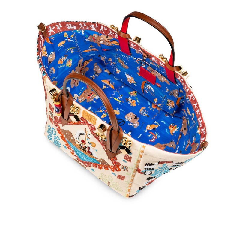 Bolsas Christian Louboutin Greekaba Small Multi / Biscotto | JVK-095463