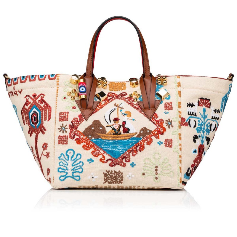 Bolsas Christian Louboutin Greekaba Small Multi / Biscotto | JVK-095463