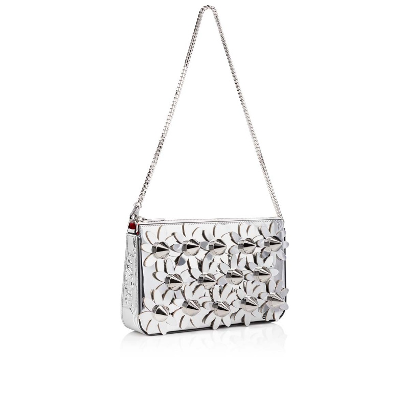Bolsas Christian Louboutin Loubila Plateados Plateados Plateados | VZR-426897