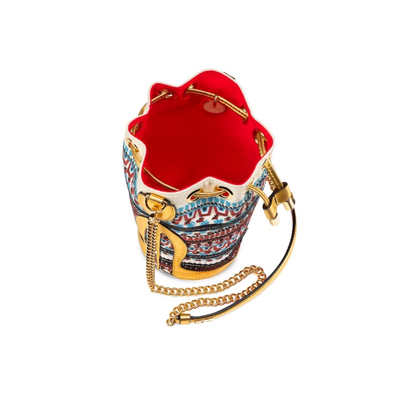 Bolsas Christian Louboutin Loubiphore Dorados | LXH-780461