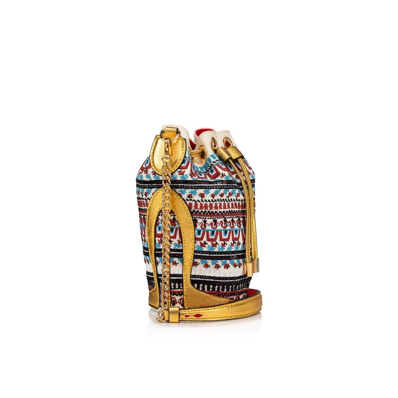 Bolsas Christian Louboutin Loubiphore Dorados | LXH-780461