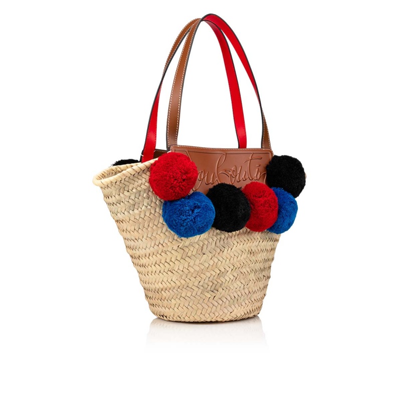 Bolsas Christian Louboutin Loubishore Naturel / Multi / Biscotto | WRJ-493617