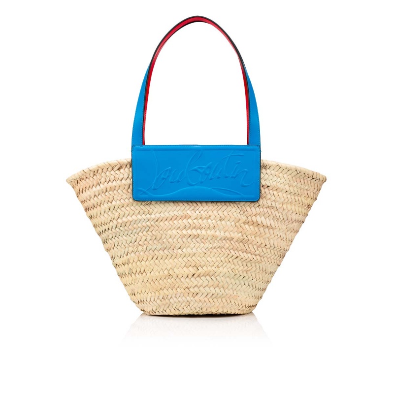 Bolsas Christian Louboutin Loubishore Naturel / Alize | RLA-495128