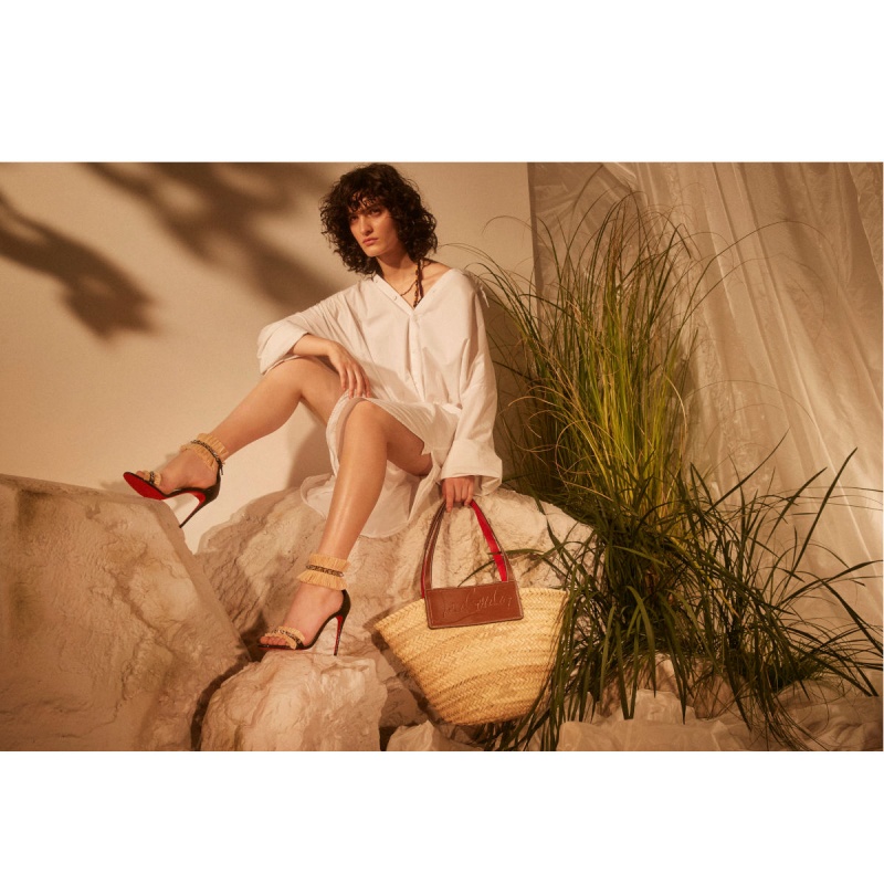 Bolsas Christian Louboutin Loubishore Naturel / Nude 5 | KGU-412783