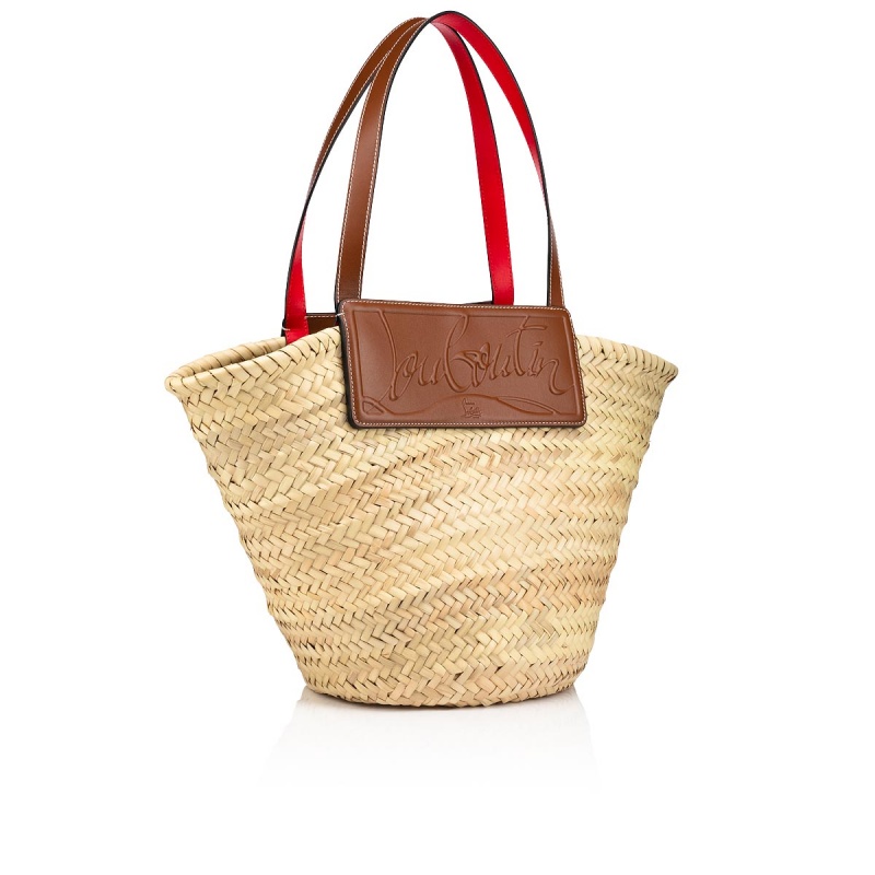 Bolsas Christian Louboutin Loubishore Naturel / Nude 5 | KGU-412783