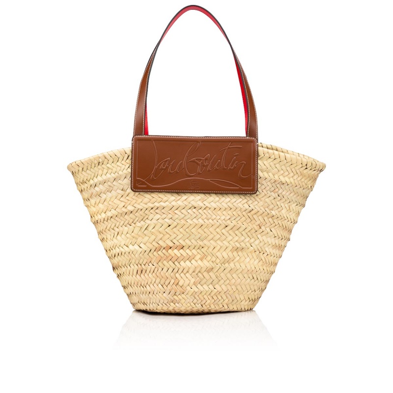 Bolsas Christian Louboutin Loubishore Naturel / Nude 5 | KGU-412783