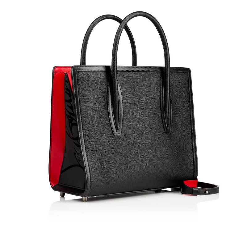 Bolsas Christian Louboutin Paloma Medium Negros Negros Negros | GOL-864913