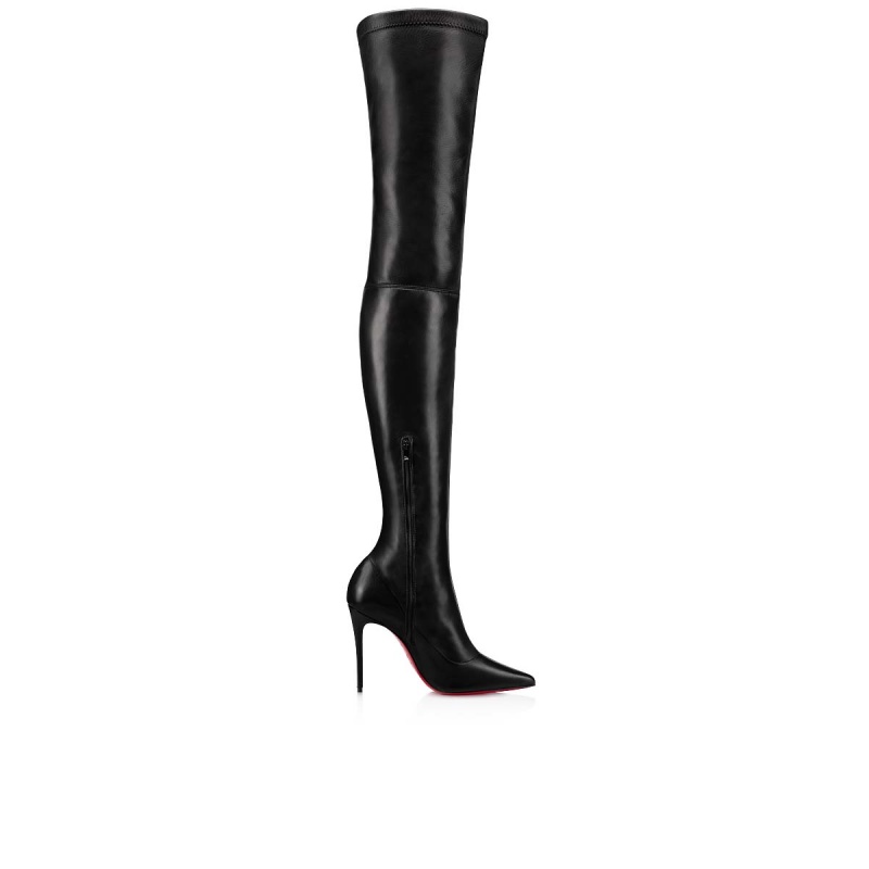 Botas Altas Christian Louboutin Kate Botta 100 mm Negros | AQG-974015