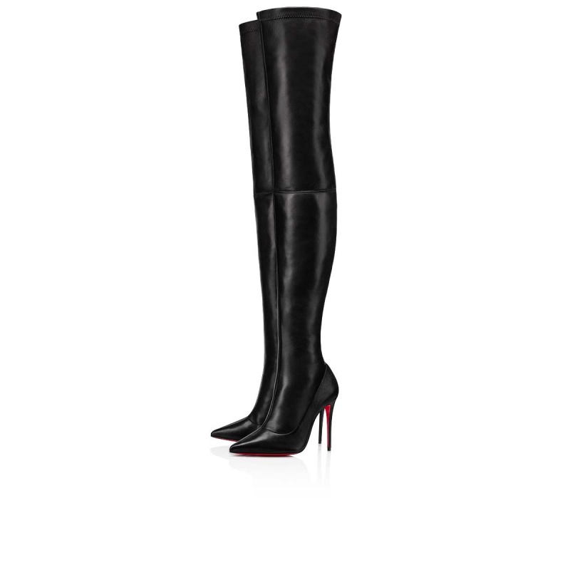 Botas Altas Christian Louboutin Kate Botta 100 mm Negros | AQG-974015