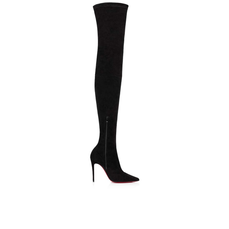 Botas Altas Christian Louboutin Kate Botta 100 mm Negros | WJV-642397