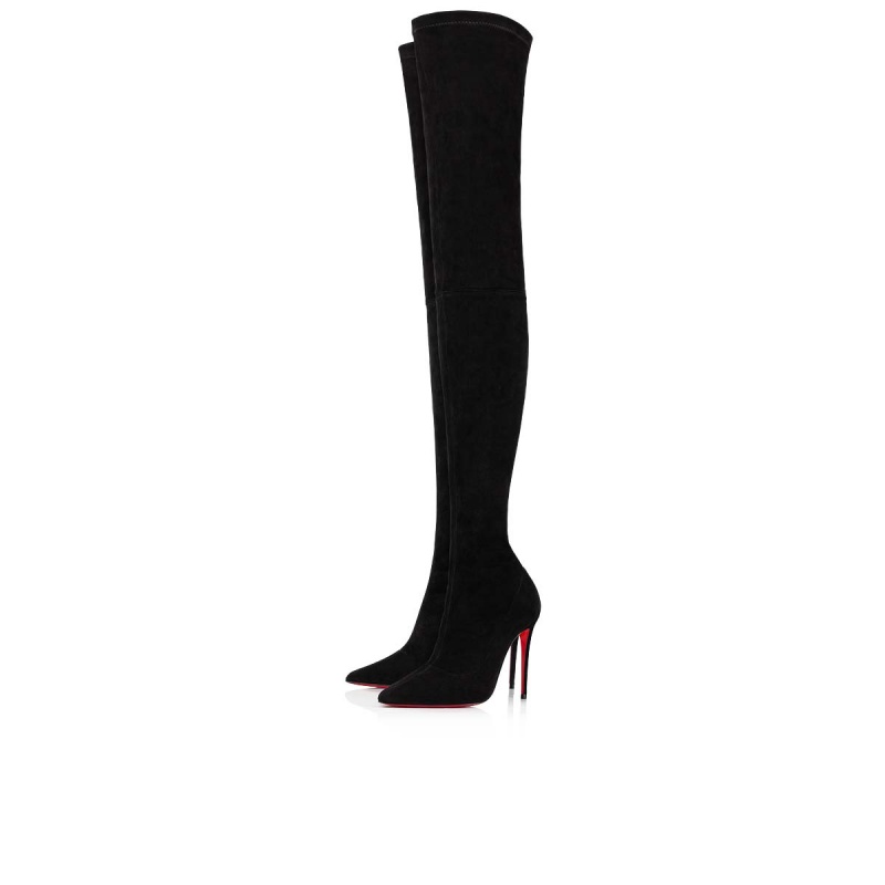Botas Altas Christian Louboutin Kate Botta 100 mm Negros | WJV-642397