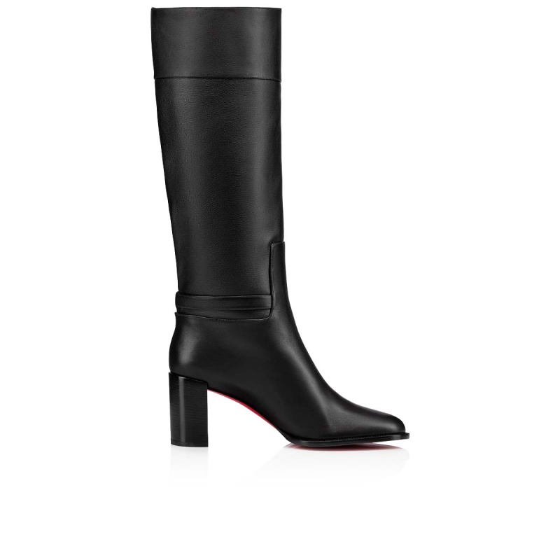 Botas Altas Christian Louboutin Lock Botta 70 mm Negros Negros | ZAW-236057