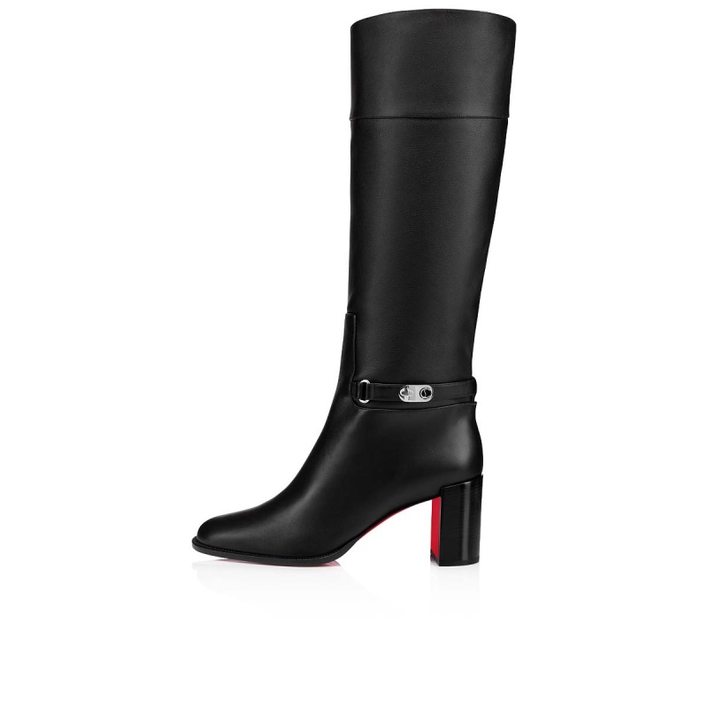 Botas Altas Christian Louboutin Lock Botta 70 mm Negros Negros | ZAW-236057