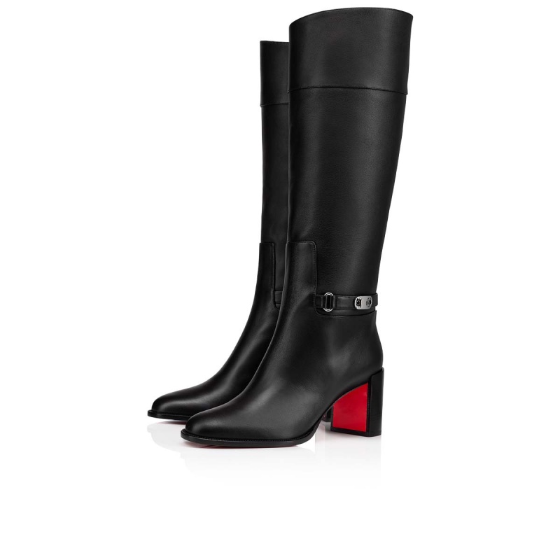 Botas Altas Christian Louboutin Lock Botta 70 mm Negros Negros | ZAW-236057