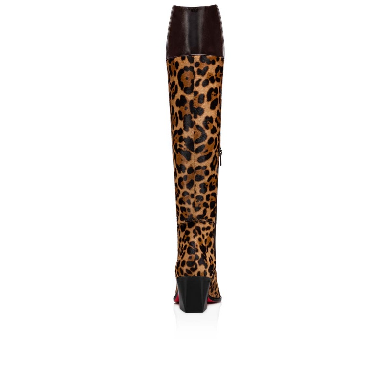 Botas Altas Christian Louboutin Morgan 70 mm Marrom | OFG-638459