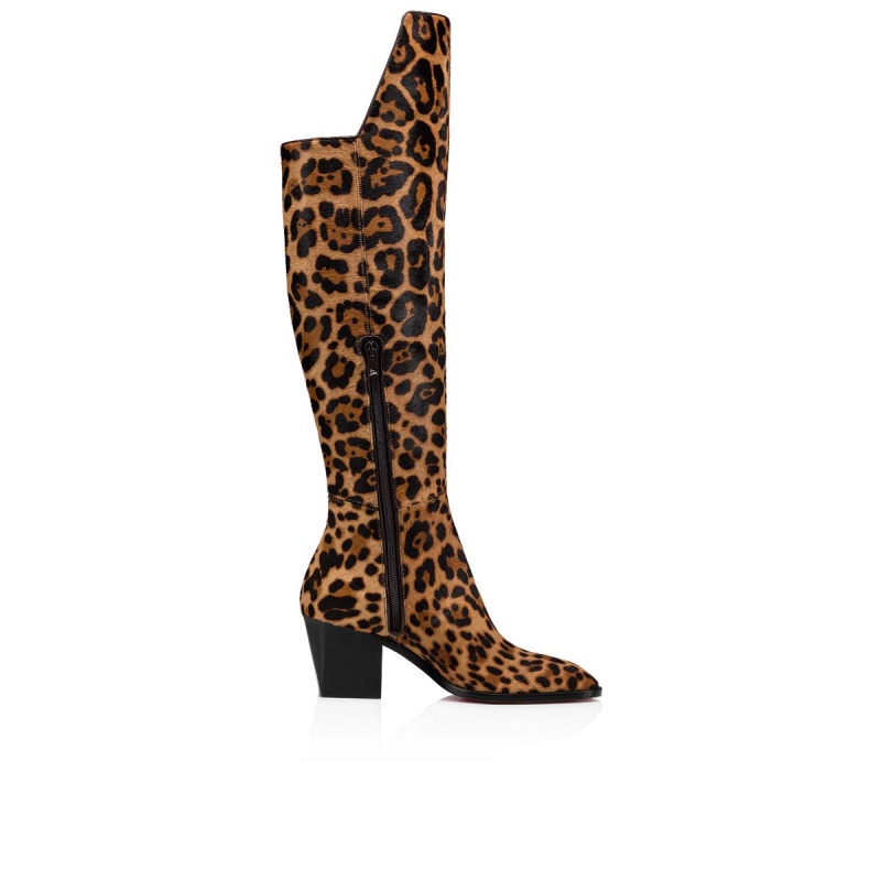 Botas Altas Christian Louboutin Morgan 70 mm Marrom | OFG-638459