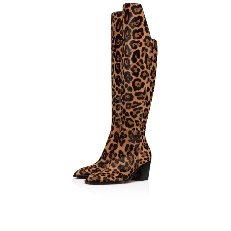 Botas Altas Christian Louboutin Morgan 70 mm Marrom | OFG-638459