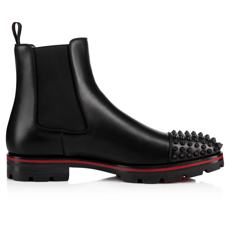 Botas Christian Louboutin Melon Spikes Negros Negros | BVS-827569