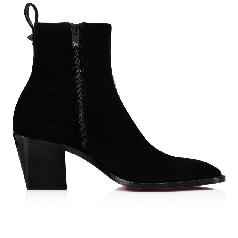 Botines Christian Louboutin C Angels 70 mm Negros | YPW-162593