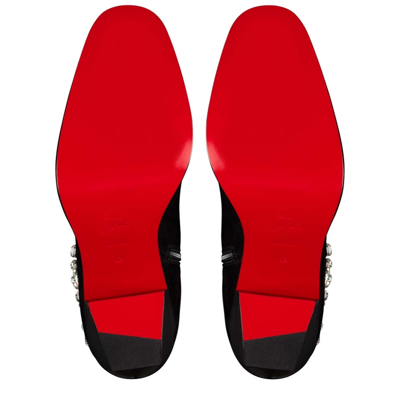 Botines Christian Louboutin C Angels 70 mm Negros | YPW-162593