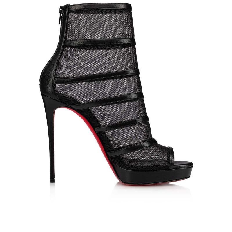 Botines Christian Louboutin Doux Voile 120 mm Negros Negros | ZTJ-057126
