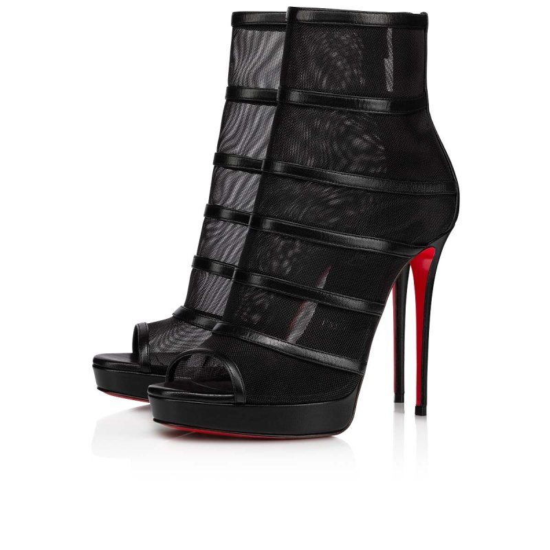 Botines Christian Louboutin Doux Voile 120 mm Negros Negros | ZTJ-057126