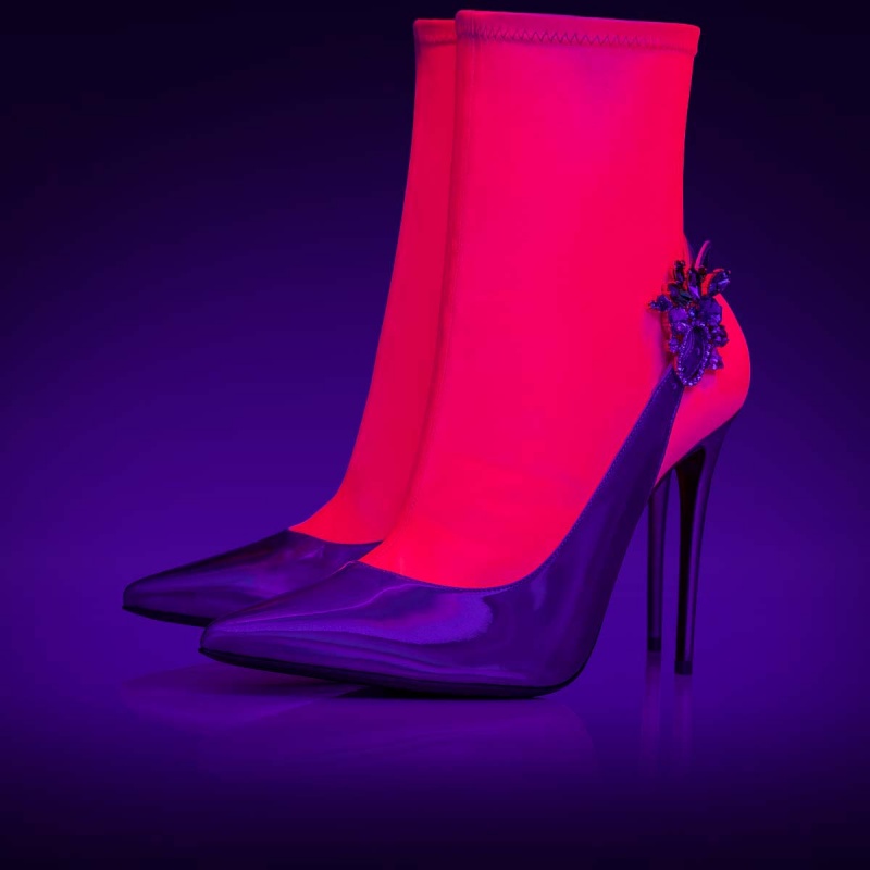 Botines Christian Louboutin Jessie Booty Joli 100 mm Rosas | WUB-238570