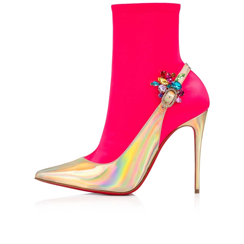 Botines Christian Louboutin Jessie Booty Joli 100 mm Rosas | WUB-238570
