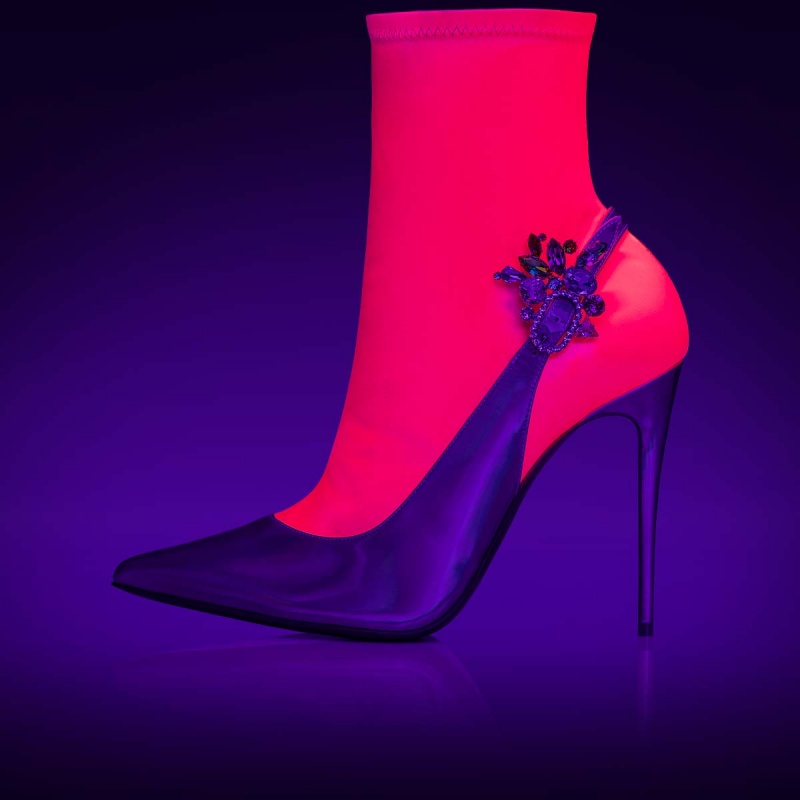 Botines Christian Louboutin Jessie Booty Joli 100 mm Rosas | WUB-238570