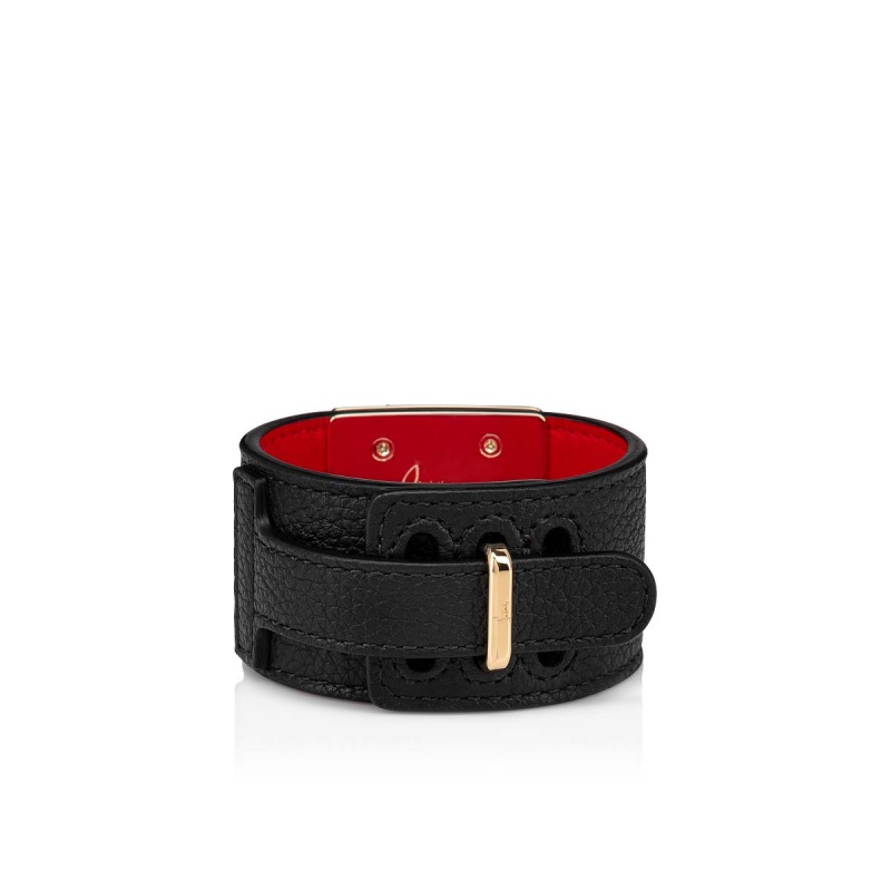 Brazalete Christian Louboutin Carasky Negros Dorados | EKS-916470