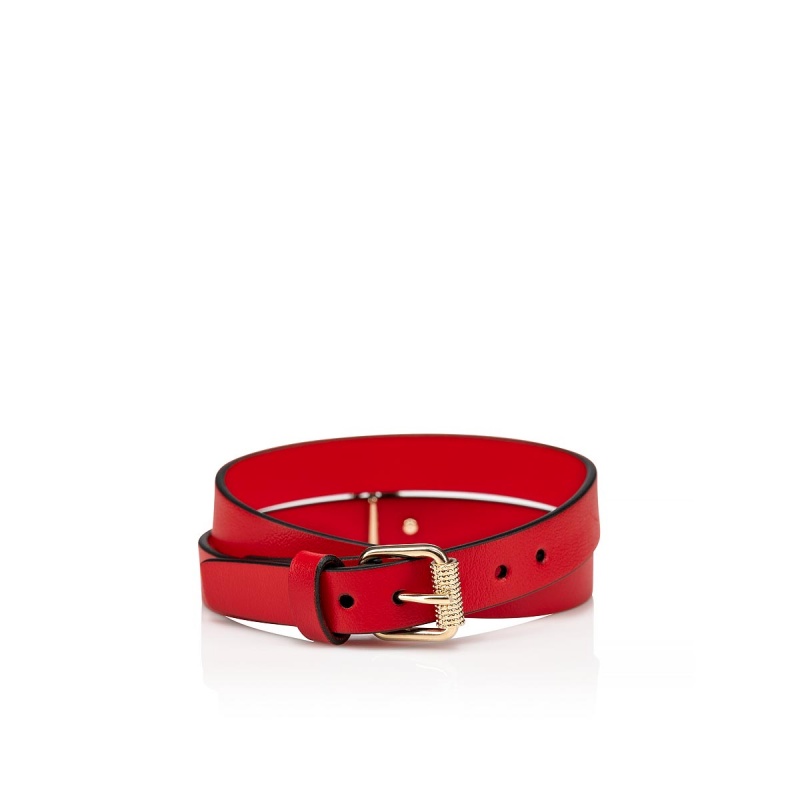 Brazalete Christian Louboutin Double Loubilink Dorados | OKX-782501
