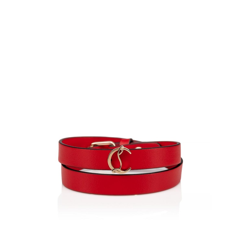 Brazalete Christian Louboutin Double Loubilink Dorados | OKX-782501
