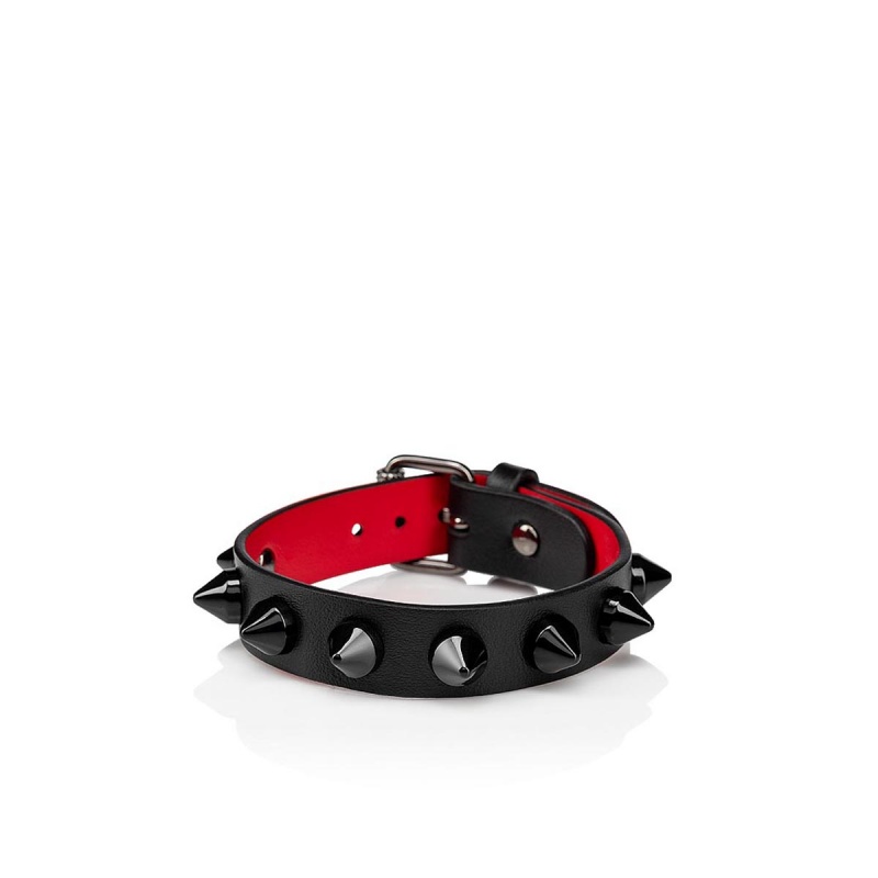Brazalete Christian Louboutin Loubilink Negros Negros | FEO-146235