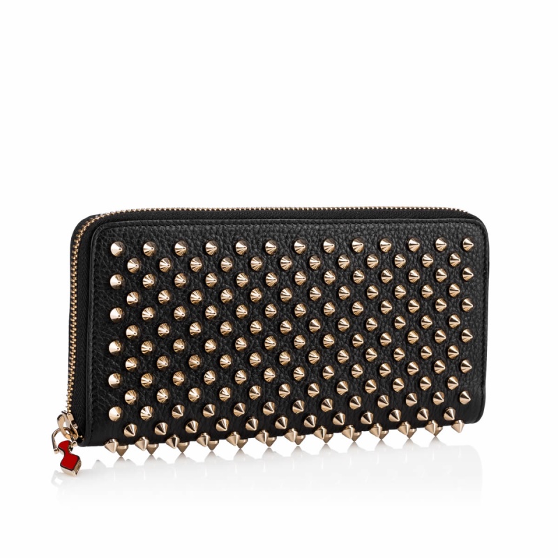 Carteras Christian Louboutin Panettone Nv Negros Dorados | YUP-082465