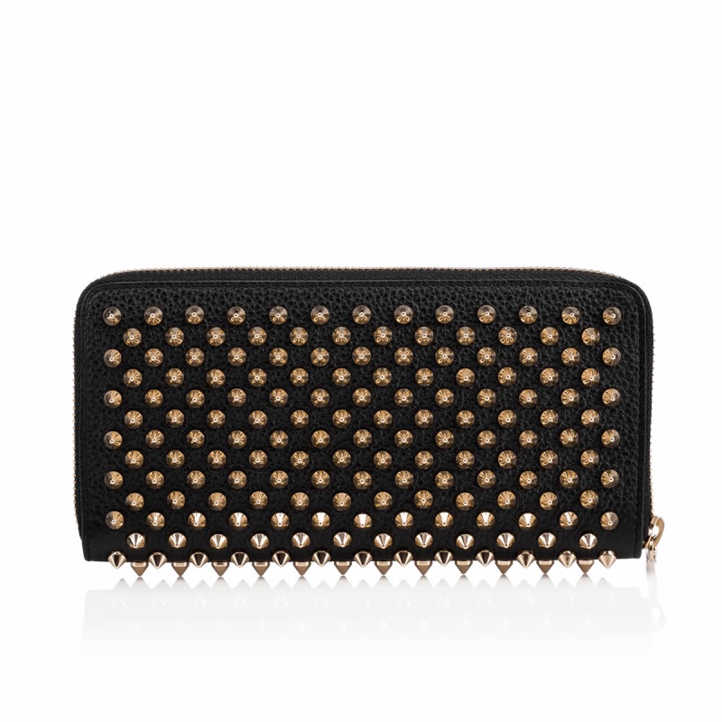 Carteras Christian Louboutin Panettone Nv Negros Dorados | YUP-082465