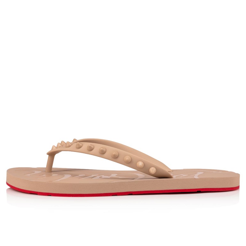 Chancletas Christian Louboutin Loubi Nude 1 | VLT-382175