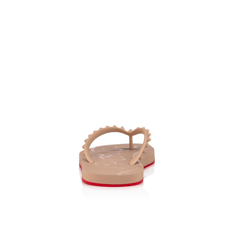 Chancletas Christian Louboutin Loubi Nude 1 | VLT-382175