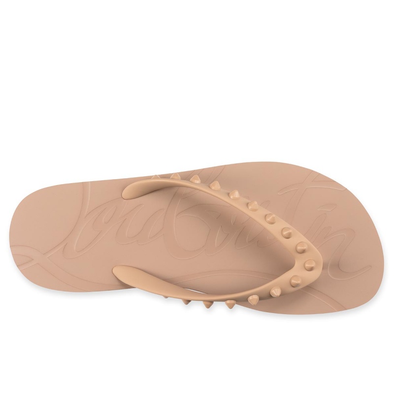Chancletas Christian Louboutin Loubi Nude 1 | VLT-382175
