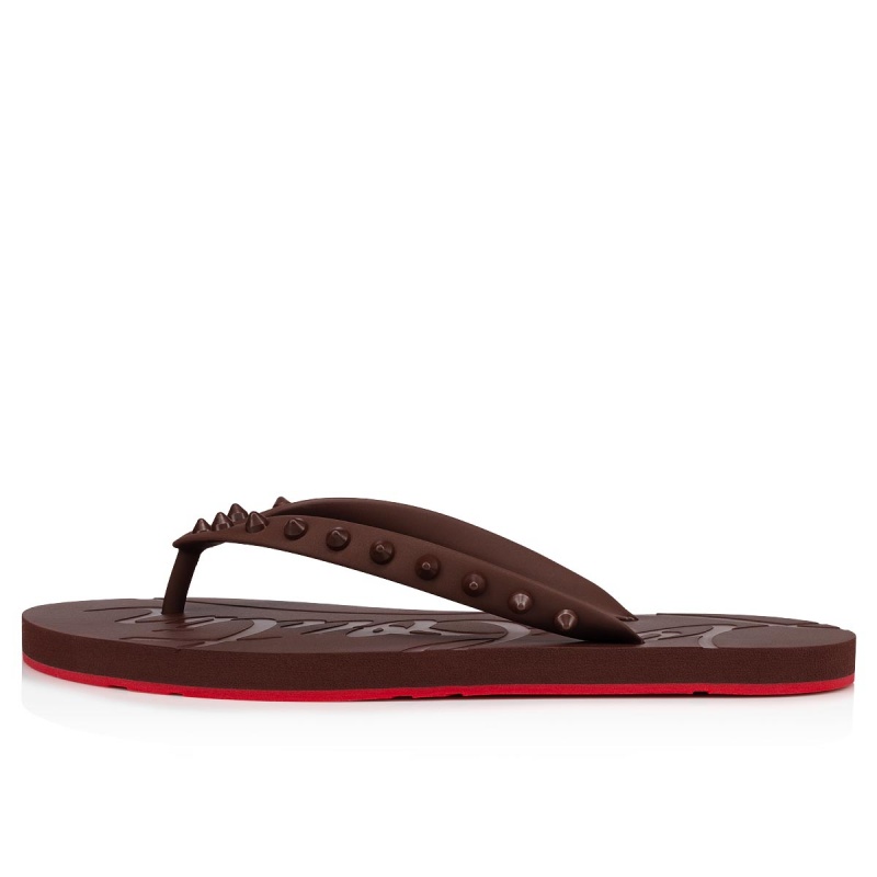 Chancletas Christian Louboutin Loubi Nude 8 | FCQ-508321