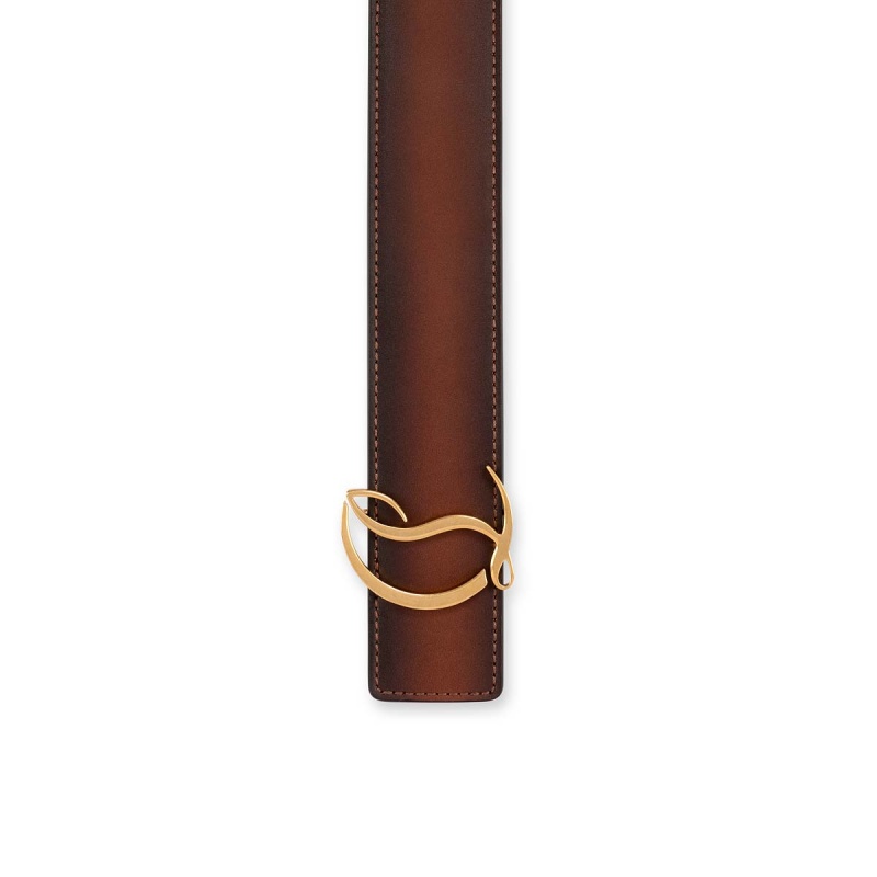 Cinturones Christian Louboutin Cl Logo Dorados | CED-701348