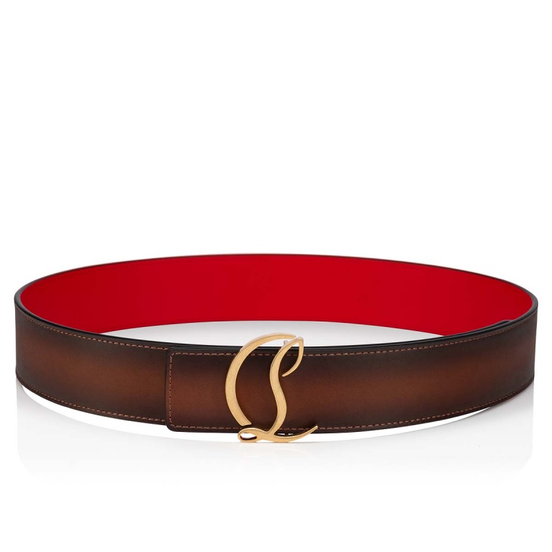 Cinturones Christian Louboutin Cl Logo Dorados | CED-701348